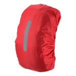 55-65L Waterproof Backpack Rain Cover with Vertical Strap L Red