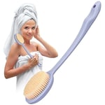 Crea - Back Brush Long Handled Bath Brush Shower Brush Back Scrubber Back Brush For Shower And Bath Wet And Dry Shower Brush (purple)