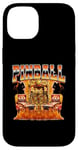 Pinball Arcade Game Flames Style années 90 Bootleg Coque pour iPhone 14