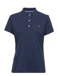 Solid Ss Pique Blue GANT