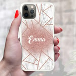 Personalised Initial Name Marble Phone Case Cover For Samsung Galaxy Models (Design Ref D03) (Samsung Galaxy A30s)