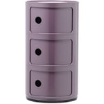 Componibili Classic Storage With 3 Compartments, Violet