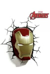 Marvel Avengers Iron Man 3D Mask FX Led Wall Light Sticker Hang Decoration Gift