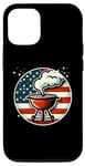 Coque pour iPhone 12/12 Pro Barbecue vintage patriotique avec drapeau américain