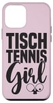 iPhone 12 mini Table Tennis Girl Saying with Table Tennis Bat Table Tennis Case