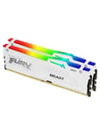 Kingston FURY Beast RGB DDR5-6800 - 32GB - CL34 - Dual Channel (2 stk) - AMD EXPO & Intel XMP - Hvid med RGB