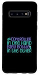 Coque pour Galaxy S10 T-shirt « Controller in One Hand Multitasking Mom »