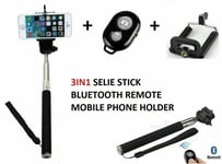 Selfie Stick for Apple iPhone X XR XS 7 8 Samsung S8 S7 S6 Telescopic Bluetooth