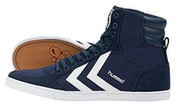 Hummel Fashion - Chaussures Hummel 'Slimmer Stadil High', de sport - HUMMEL SLIMMER STADI - Bleu - Blue - Blau (Dress Blue/White KH 7647), 46 EU (11 Erwachsene UK)