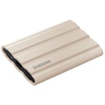 Samsung Portable SSD T7 Shield 1TB -extern hårddisk, beige