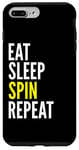 Coque pour iPhone 7 Plus/8 Plus Cyclisme drôle - Eat Sleep Spin Repeat