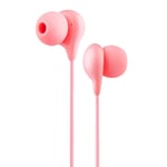 HOUMENGO In-Ear Sport Earphone, 3.5mm Super Bass Music Candy Earphone, Noise Isolating Headphones, Pure Sound Wired Earbuds, Deep Bass, Compatible with Cellphone Mp3 (Pink)