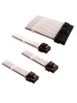 DUTZO Sleeved Power Extention Cable Kit (v2) - Hvid
