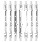 R7s Halogenlampor, 7-pack R7s Glödlampa 118mm Dimbar 230V Halogenlampor, Tungsten Linjär Glödlampa (FMY) 150W
