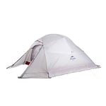 Naturehike Cloud up 3 Tent Ultralight Professional Tent 3 Persons Backpacking Hiking Camping Cycling Tent (20D Gray with Snow Skirt Upgrade)
