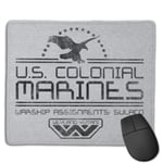 Alien Us Colonial Marines Customized Designs Non-Slip Rubber Base Gaming Mouse Pads for Mac,22cm×18cm， Pc, Computers. Ideal for Working Or Game