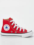 Converse Kids Unisex Hi Top Trainers - Red