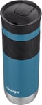 Contigo - Byron Travel Mug, Stainless Steel Vacuum Flask, Light Blue, 590ml