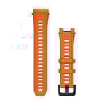 Garmin Instinct 3 22mm Silikonrem i Orange - Tillbehör för Löpning och Träning