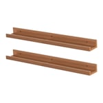 Floating Picture Ledge Wall Shelves - 57cm - Pack of 2
