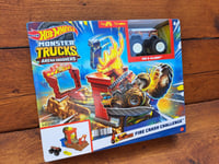 Hot Wheels Monster Trucks Arena Smashers Fire Crash Challenge Playset