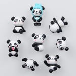 Decorative Refrigerator Magnets, Perfect Fridge Magnets for House Office Personal Use (8Pcs Pandas 1)