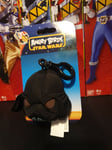 Angry Birds Star Wars Backpack Clip - Darth Vader Black Plush Soft Keyring Toy