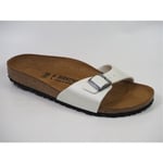Sandales BIRKENSTOCK  madrid440843 mule boucle femme blanc