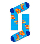 Happy Socks Unisex Happy Number One Dad Socks, Blue, M-L UK