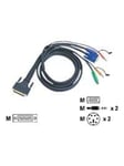 ATEN KVM-kabel DB25 hane till 2xPS / 2 män