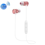 Bluetooth 5.0 Wireless Magnetic Absorption Sweatproof Sports Bluetooth In-Ear Headset(Black) Ou Rui Ka Ke Ji (Color : Rose Gold)