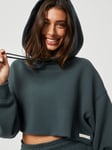 Björn Borg Studio Oversized Cropped Hoodie Grön, XS