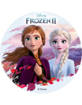 Kakebilde med Elsa & Anna Frozen 2 Motiv