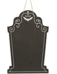 Svart Halloween Blackboard med Krita 25x38 cm