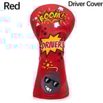 Golf Club Head Cover Golf Wood Cover RÖD DRIVER COVER DRIVER Red Driver Cover-Driver Cover