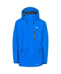 Trespass Mens Corvo Hooded Full Zip Waterproof Jacket/Coat - Blue - Size Medium