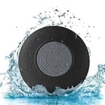 Enceinte Waterproof Bluetooth pour Gionee S Plus Smartphone Ventouse Haut-Parleur Micro Douche Petite (NOIR)