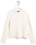 Gant Twisted And Mixed Cable Crew W Cream (Storlek M)