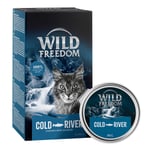 Økonomipakke: 24 x 85 g Wild Freedom Adult i bakke - Cold River - Laks & Kylling