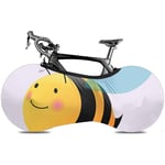 L.BAN Sweet-Heart Bicycle Wheel Cover, Protect Gear Tire Bike Cover - Wings Black Cartoon Cute Baby Bee Yellow Character Flying