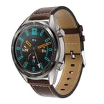 Läderarmband Huawei Watch GT 2 46mm/Watch GT 2e/Watch GT Brun