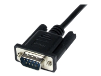 StarTech.com 1 m svart DB9 RS232 seriell nollmodemskabel F/M - Nollmodemkabel - DB-9 (hona) till DB-9 (hane) - 1 m - svart - för P/N: 1P3FPC-USB-SERIAL, ICUSB2321F, ICUSB2324, ICUSB2324I, ICUSB232PRO, ICUSB232V2