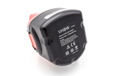 vhbw NiMH batterie 1500mAh (9.6V) pour outil électrique outil tools Bosch GSR 9.6V