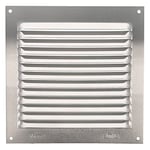 Amig - Grille de ventilation carrée en Aluminium | Grilles d'aération pour sortie d'air | Idéal pour plafond de cuisine et de salle de bain | Dimensions : 150 x 150 mm | Couleur: Argent