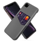 Bofink iPhone 11 Pro skal med korthållare - Silver/Grå