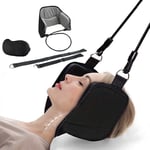 CRYX Hammock for Neck Pain Relief, Cervical Tracion Device, Office Neck Massager Head Hanger Relax Body Device with Eye Mask