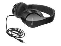 Fantec Shp-250Aj-Bb - Hörlurar - Fullstorlek - Kabelansluten - 3,5 Mm Kontakt - Ljudisolerande - Svart/Svart
