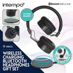 Intempo Wireless Charging Headphones, Bluetooth Connectivity Gym/WFH