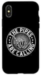 Coque pour iPhone X/XS The Pipes Are Calling - Cornemuse amusante