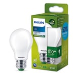 PHILIPS Ultra Efficient - Ultra Energy Saving Lights, LED Light Source, 100W, A60, E27, Cool White 4000 Kelvin, Frosted